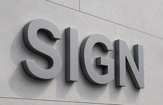 Non-illuminated 3D Letter&Signs
